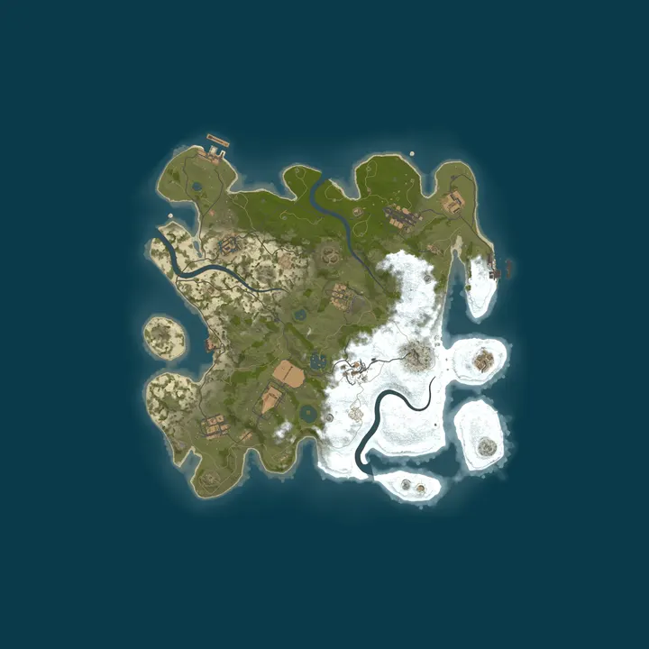 Map of A Shockbyte x Discord Production Rust Server