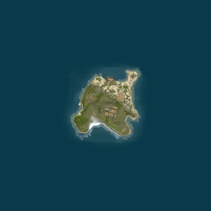 Map of A Shockbyte Rust Server