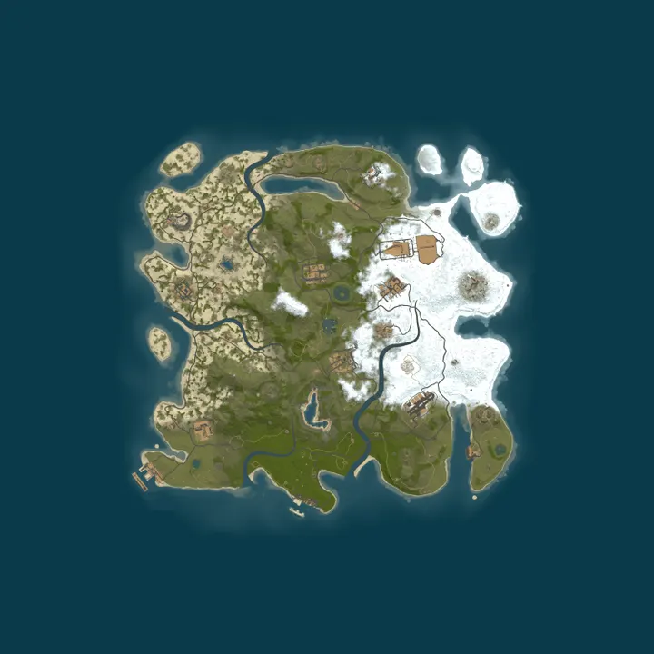 Map of A Shockbyte Rust Server