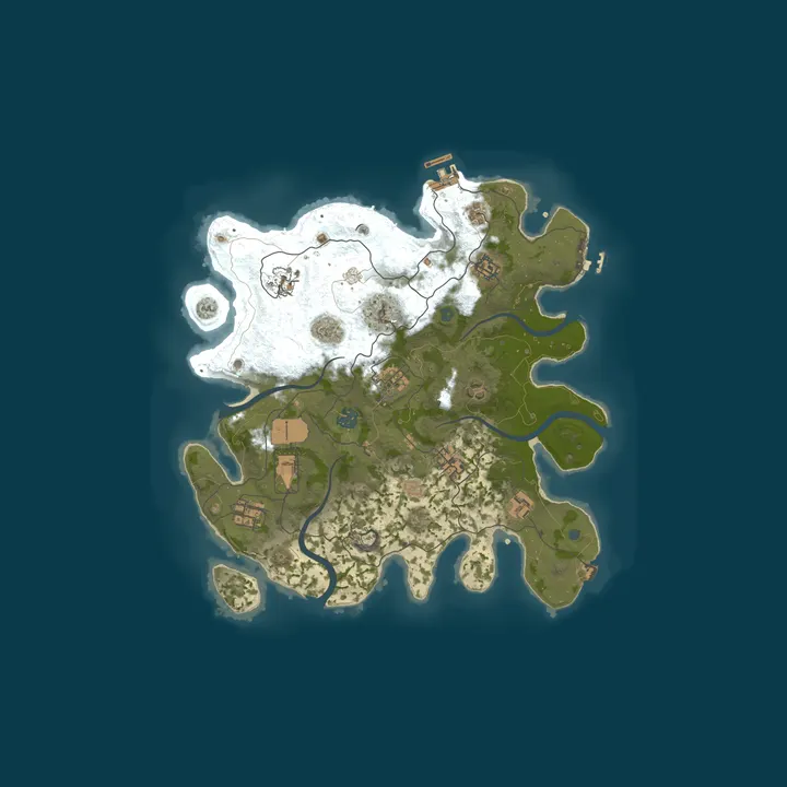 Map of RawRust 10x No BPs |Loot+|MyMini|Shop|Kits|
