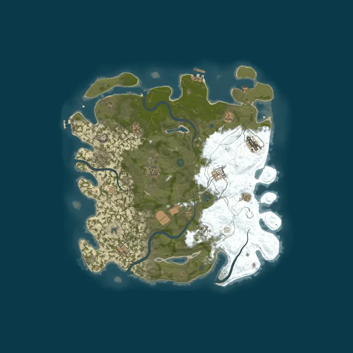 Map of Rust Server