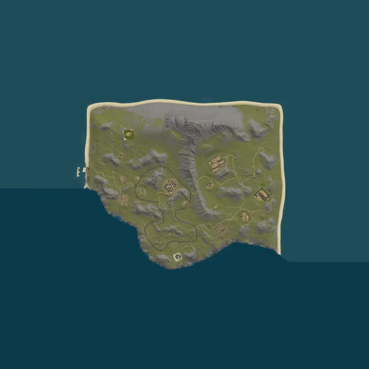 Map of BotWorld PVE AI Player70 Live Bots 5X - Wiped - 5d ago