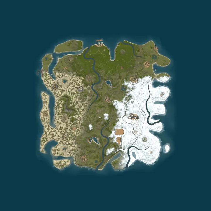 Map of [AU] Rust Captain Server - Weekly Fri Solo/Duo only.