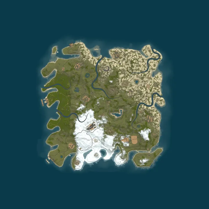 Map of Naked and Afraid NO KOS ZA