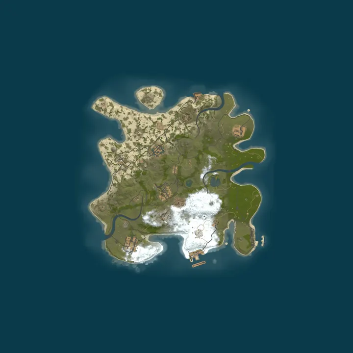 Map of The Rust Frontier PvE