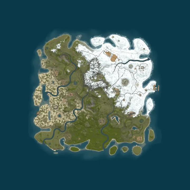Map of 4Netplayers Rust Server