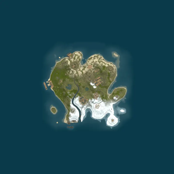 Map of A Shockbyte Rust Server
