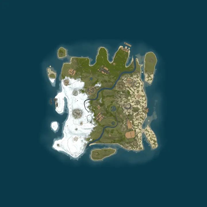 Map of A Shockbyte Rust Server
