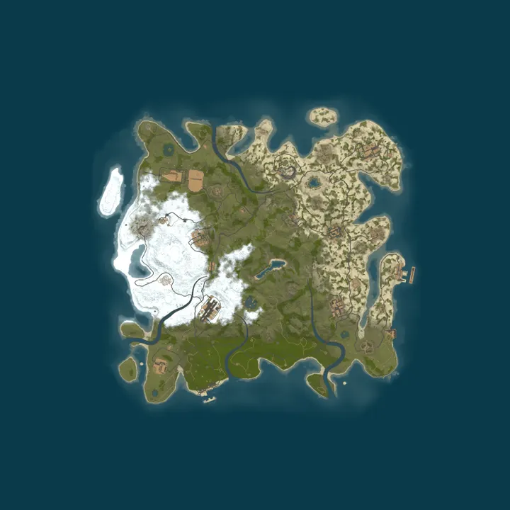 Map of Rust Server - Pinehosting.com