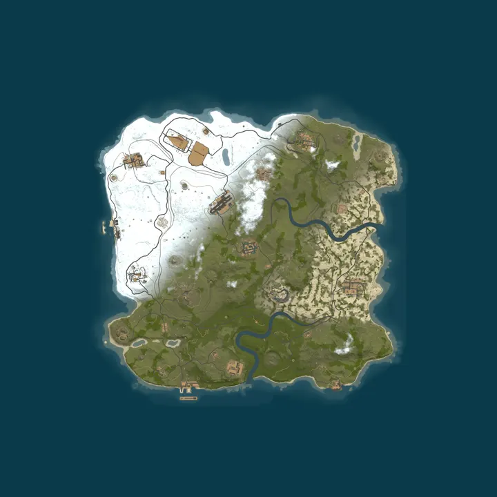 Map of RUST CANARY - 3X - SOLO DUO TRIO
