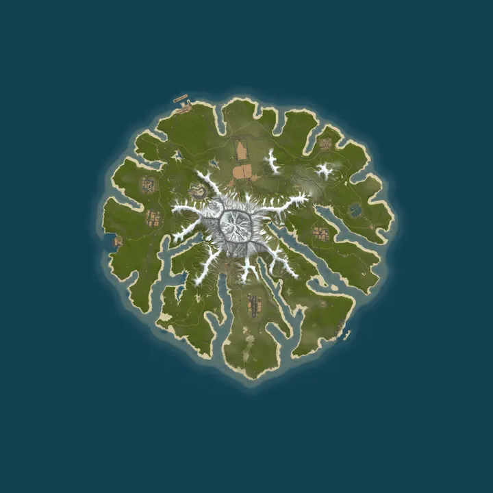 Map of NANSALAND Volcano [EU] [ES] Upkeep x8 | 18 Events | 72 MODs + O