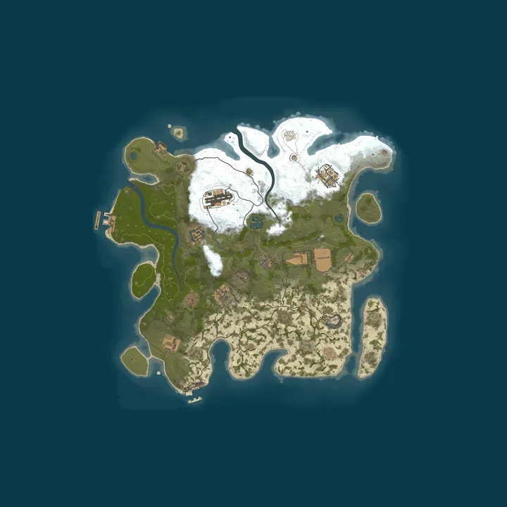 Map of RustR3X  10x l PVE l Legendary Weapons l Skills l