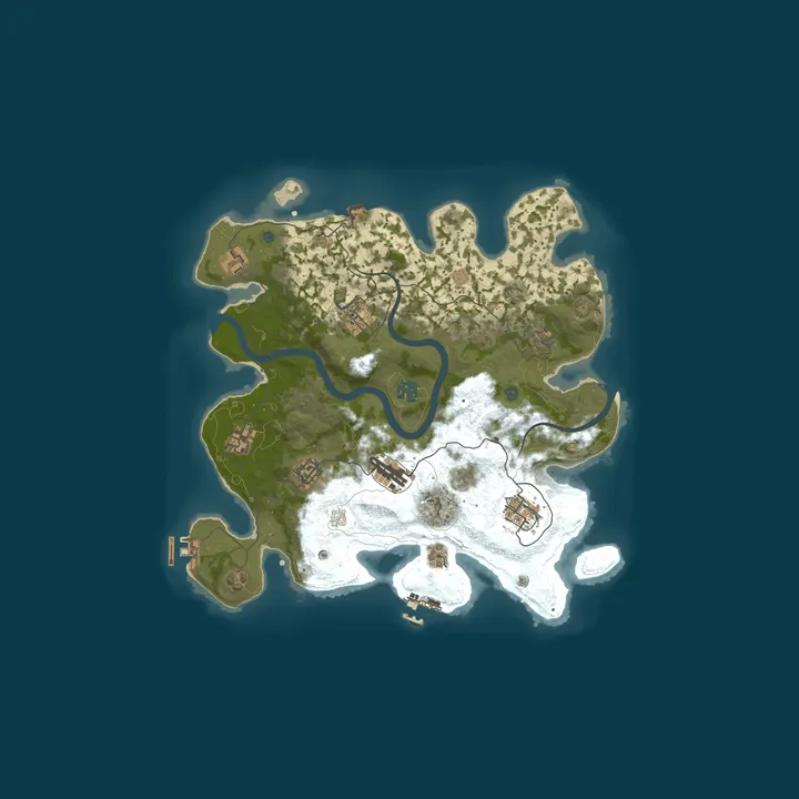 Map of Pine Hosting - Rust Server