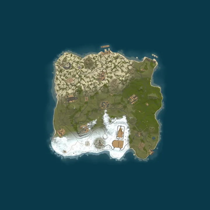 Map of Launch Your Private Rust Wipe Instantly - No Setup