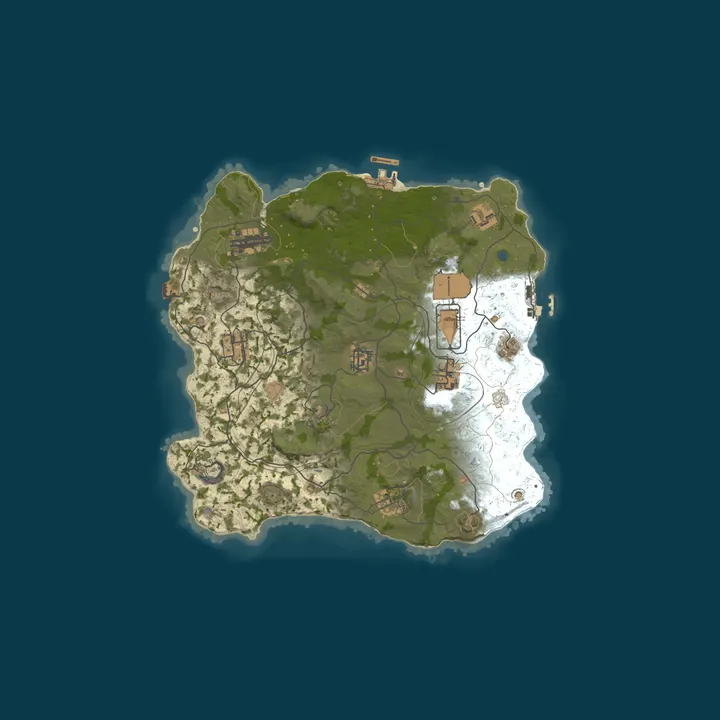Map of Launch Your Private Rust Wipe Instantly - No Setup