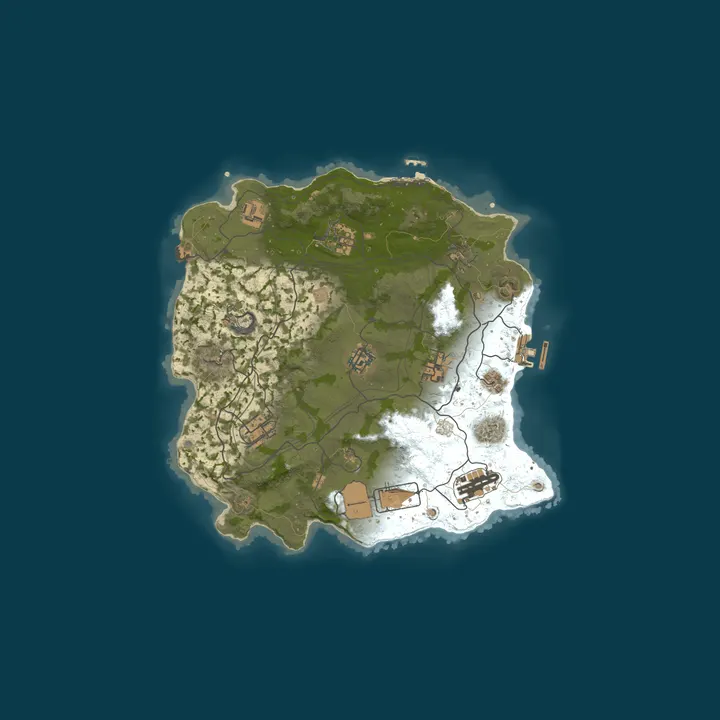 Map of Launch Your Private Rust Wipe Instantly - No Setup