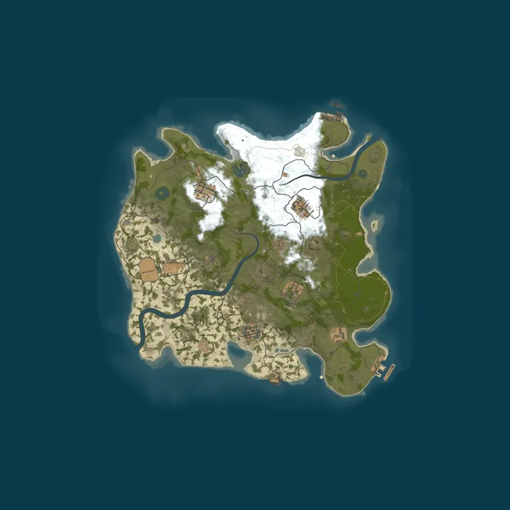 Map of Rust Server
