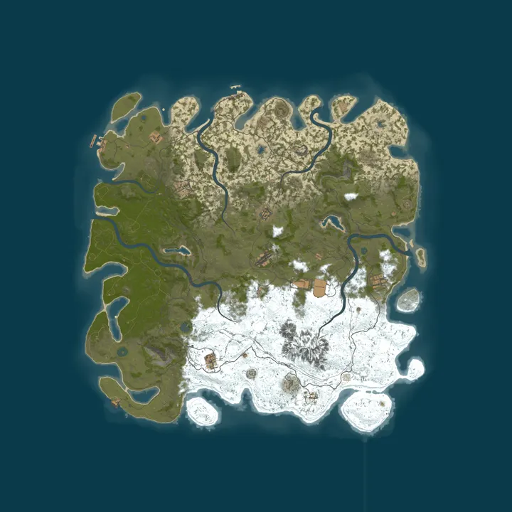 Map of [NA] Rust NPC PvE survival [EOS 9/23]