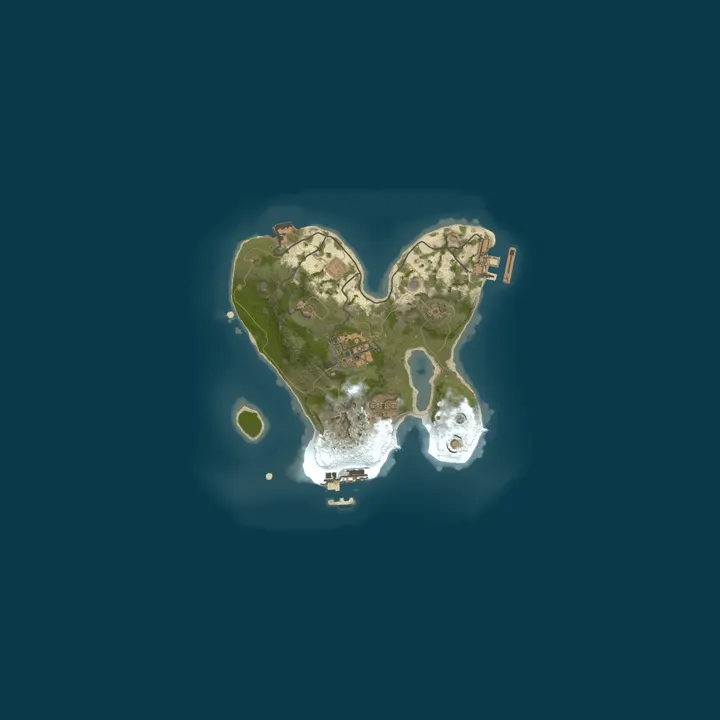 Map of A Shockbyte Rust Server