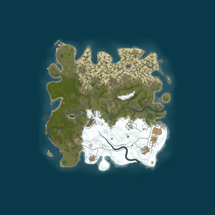 Map of A Shockbyte Rust Server