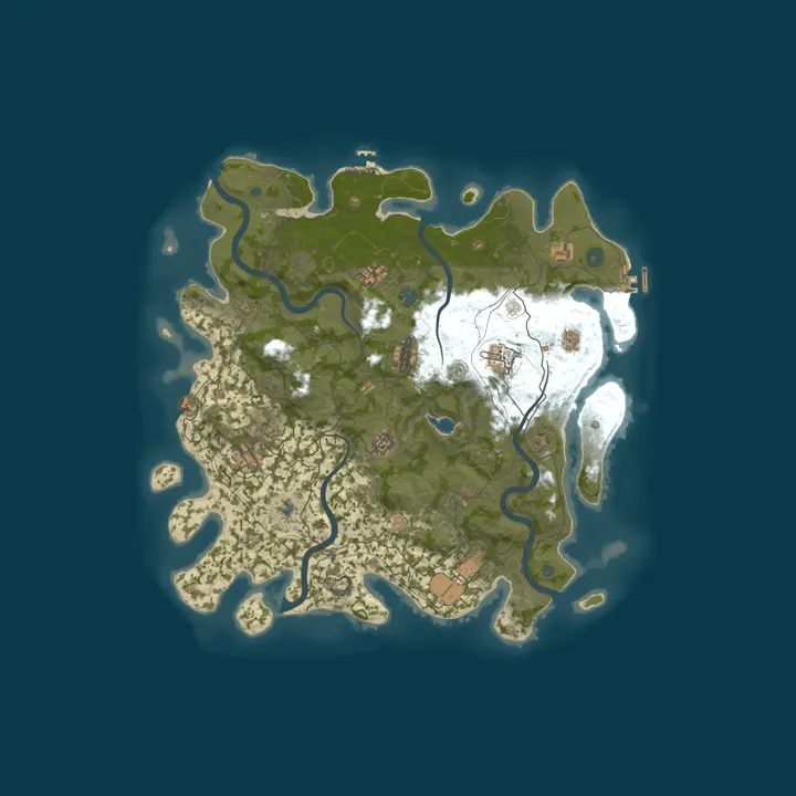 Map of Rust::Hosted by Cybrancee.com