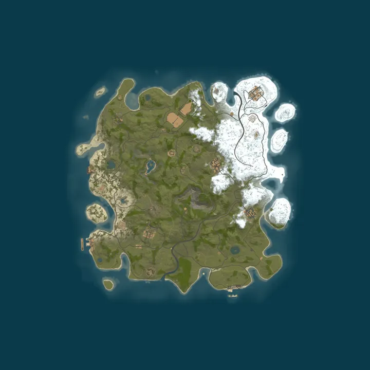 Map of Rustic Oasis | 2x Vanilla | NO DECAY | Low Pop