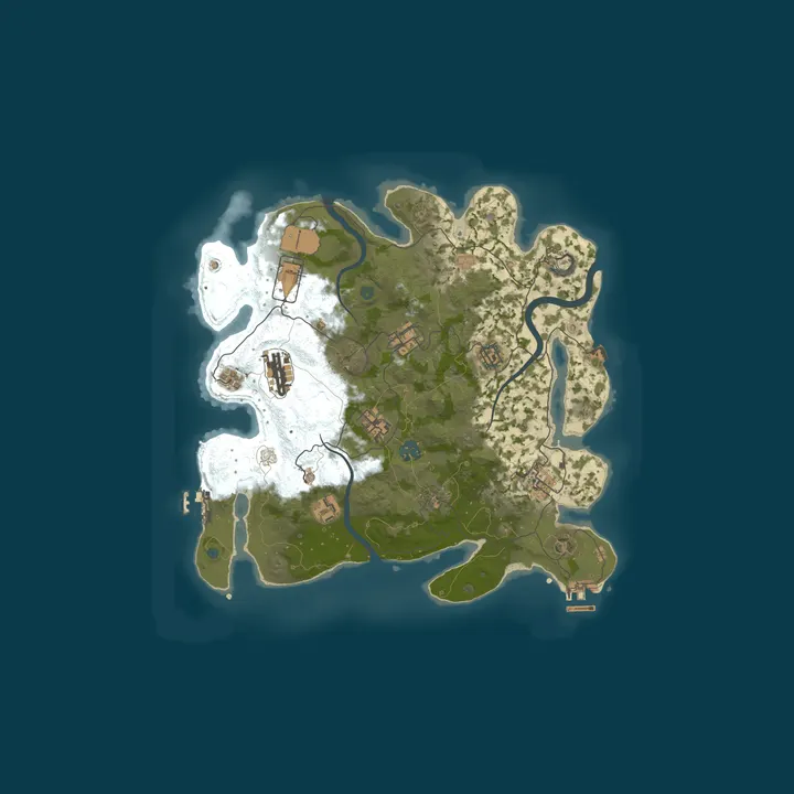 Map of Rust Server