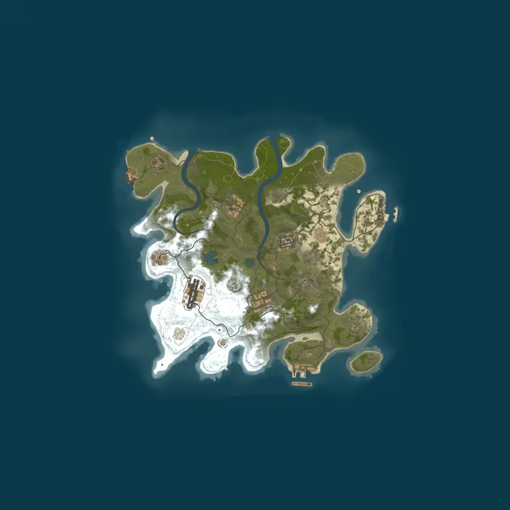Map of A Shockbyte Rust Server