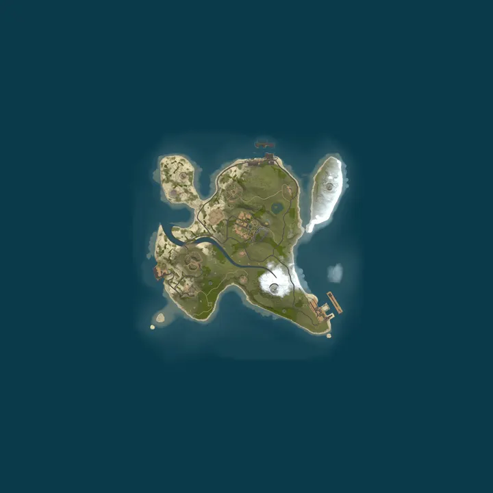 Map of A Shockbyte Rust Server