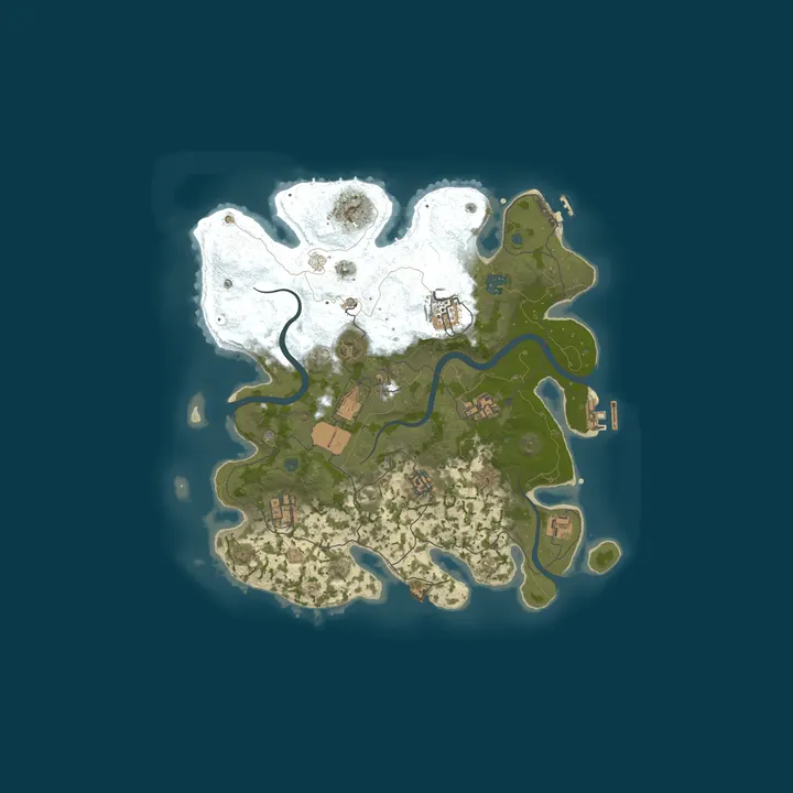Map of A Shockbyte Rust Server