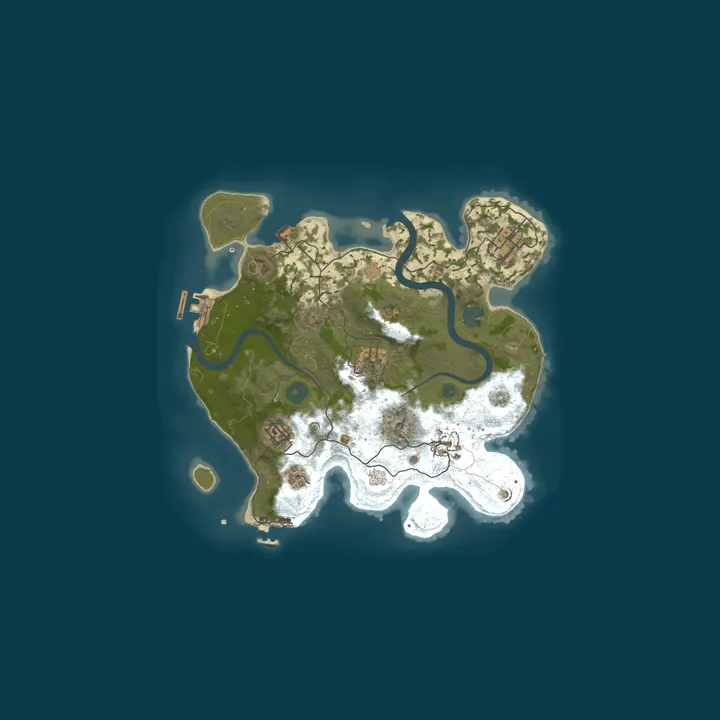 Map of DHARGAMING21 Rust Server