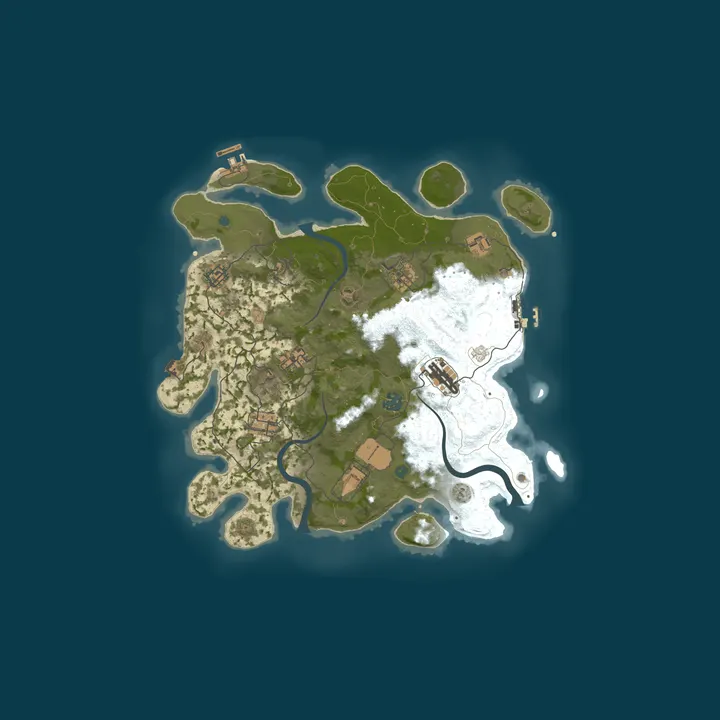 Map of A Shockbyte Rust Server