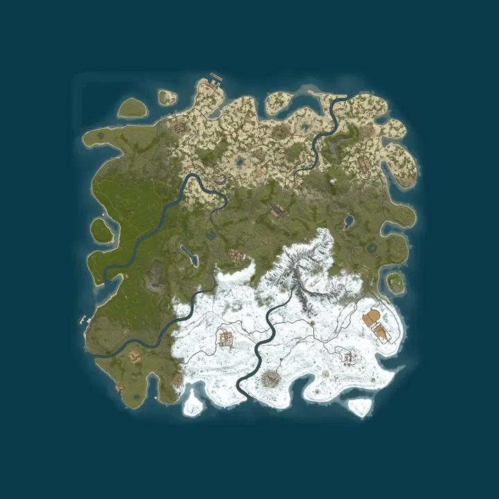 Map of  Rust Server