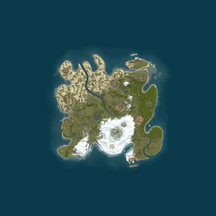 Map of A Shockbyte Rust Server