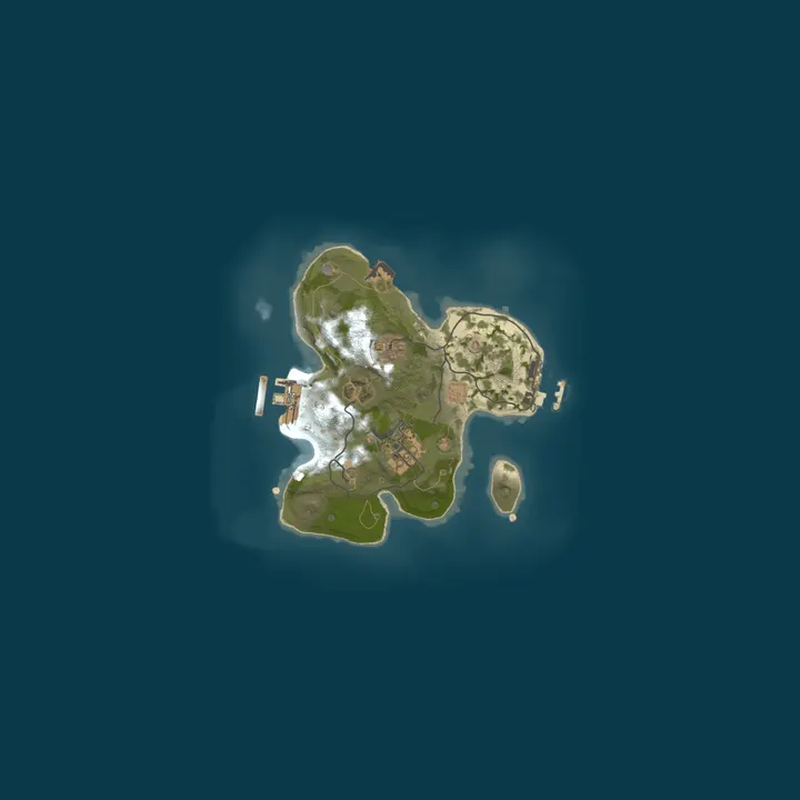 Map of A Shockbyte Rust Server