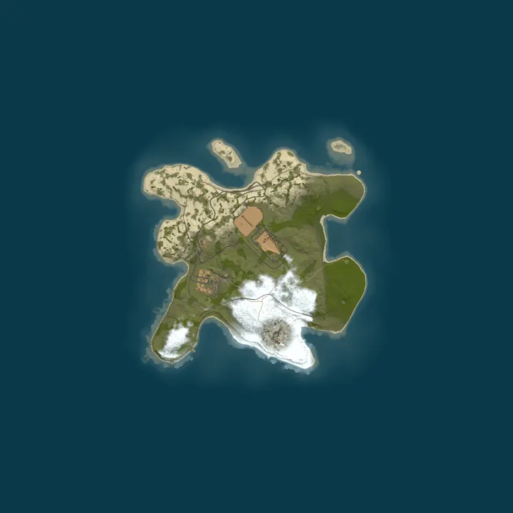 Map of A Shockbyte Rust Server