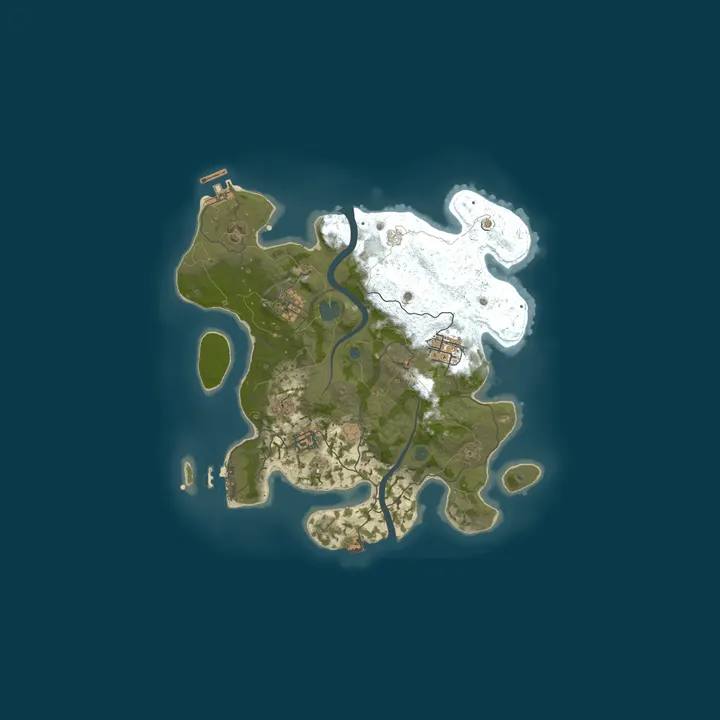 Map of A Shockbyte Rust Server