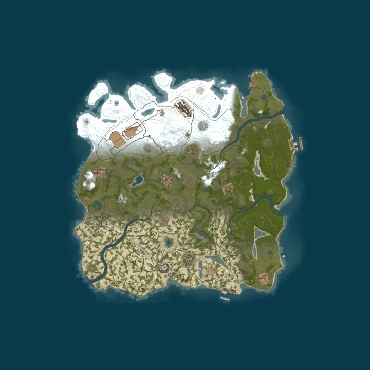Map of A Shockbyte Rust