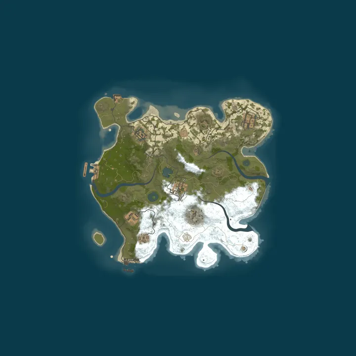 Map of A Shockbyte x Discord Production Rust Server