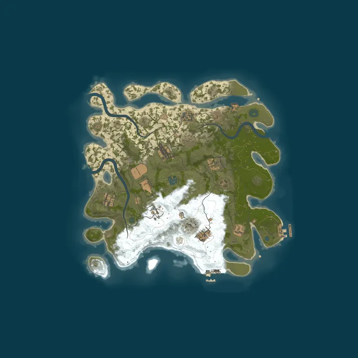 Map of A Shockbyte Rust Server