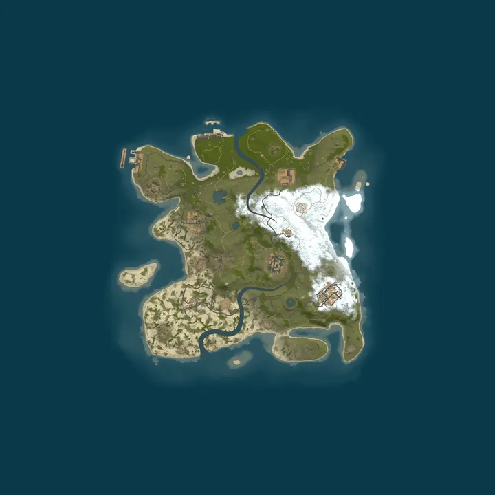 Map of Unagi Mod Rust Server