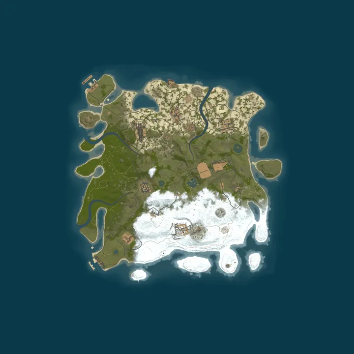Map of VandalRust|JP/KR/SEA|Vanilla|Solo/Duo|月間ワイプ