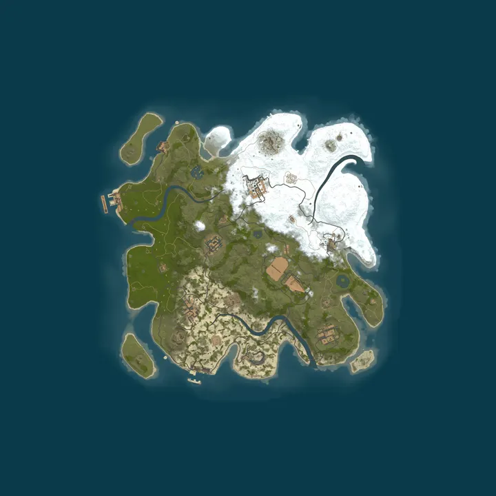 Map of Rust Server