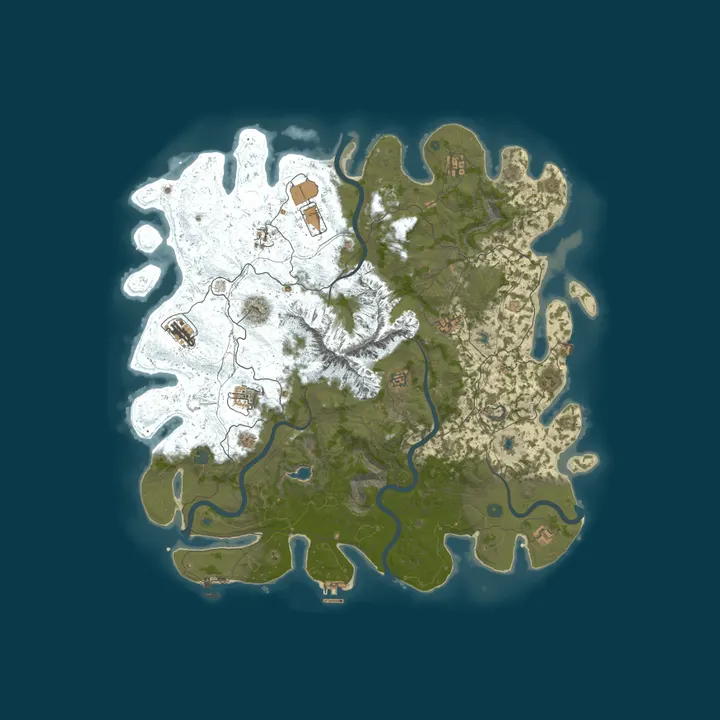 Map of Rust Server