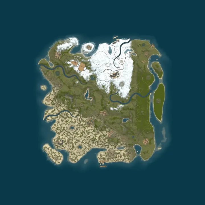 Map of RUST in TNK TEST Server JP PvE