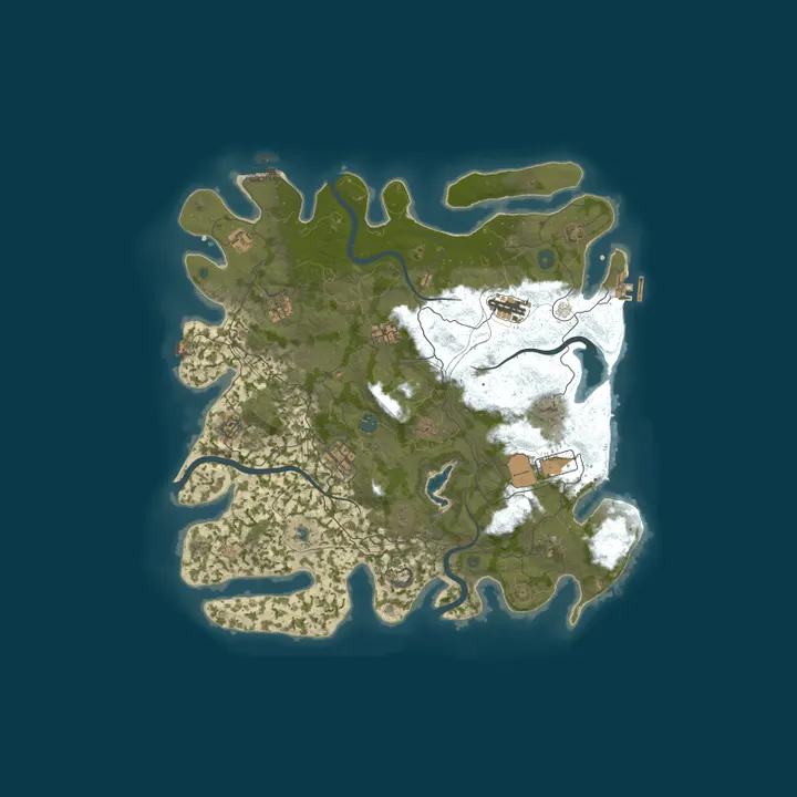 Map of NOVA RUST RO | 2X SOLO/DUO | WEEKLY |