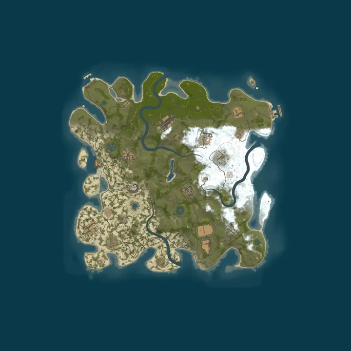 Map of Lonely Island | US