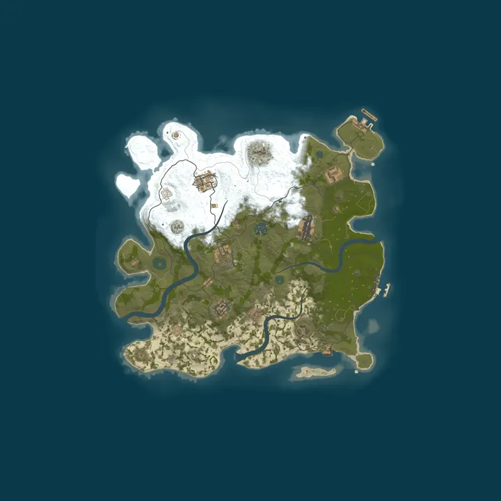 Map of RUST Server