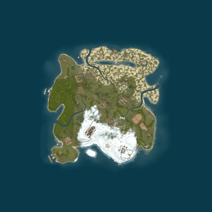 Map of Rusterz.com | Modded 2x All Monumentos & Biomas | MAPWIPE 28.9