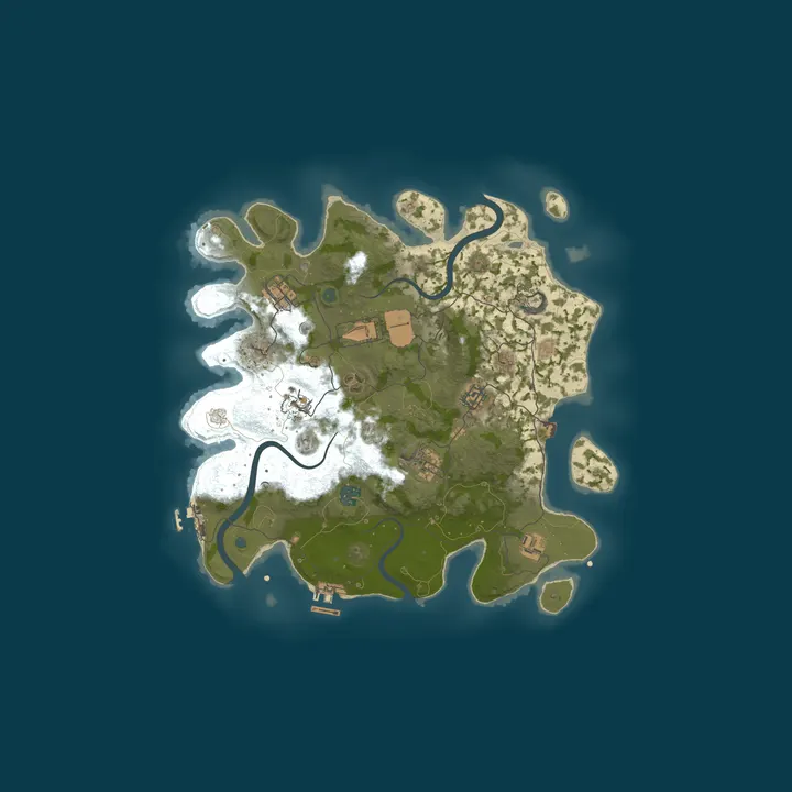 Map of Rust Server